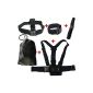 JMT & head & shoulder belt webbing Mont helmet Velcro wrist band WiFi + W / storage bag for GoPro Hero 2 March (Electronics)
