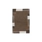 Lalee 347250288 High-quality designer rug with a modern border design, 80 x 150 cm, beige / brown shades (household goods)