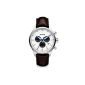 Golana - AE600-3 - Chrono Aero - Men's Watch - Analogue Quartz - Chronograph - Silver Dial - Brown Leather Strap (Watch)