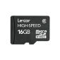Lexar 16GB Mobile MicroSDHC Card Class 6 High-Speed ​​Micro SDHC up to 10MB / s write and up to 18MB / s with SD Adapter Read free (Personal Computers)