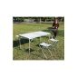 SoBuy 8812-2-4 Table Alu foldable camping, picnic, garden, barbecue / roasting / BBQ, L120cm × H55 × P60cm / 70cm Adjustable in 2 heights (Miscellaneous)
