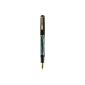 Pelikan 983 403 Piston Classic M200, gilded stainless steel spring, M, green-marbled (Office supplies & stationery)