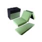 Folding mattress carrying bag 200x80x15cm sun bed guest bed travel bed folding mattress (apple green)