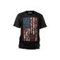 Wolkenbruch® T-shirt USA Flag Distress, Size S - XXXXXL (Sports Apparel)