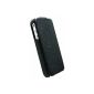 Krusell SlimCover Flip Case for Apple iPhone 4 / 4S Black (Wireless Phone Accessory)