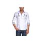 Redbridge Men's Casual Shirt R-2130 Slim-Fit, Gr.  54 (XXL), white CIPO GmbH