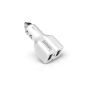 INNORI Dual USB Car Charger 3.1A 5VTravel Swivel connector for iphone6plus / 6 / 5s / 5, iPods, iPads, Samsung Galaxy S5 i9600 / i9500 S4 / S3, HTC, Orola, Nokia smartphones and tablets (USB cable not included) , color (white) Mot (Electronics)