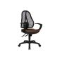Topstar OP20QG08 office swivel chair Open Point SY including armrests / fabric brown (household goods)