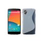 Silicone Case for Google Nexus 5 - S-Style clear - Cover PhoneNatic ​​Cover + Protector (Electronics)