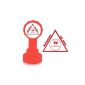 Self-inking stamp for Teacher, careful to care, Color Red (Office Supplies)