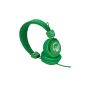co: caine City Beat stereo headphones (3.5mm jack) Green Monkey (Accessories)