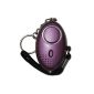 Key Minder personal attacks, rape alarm, security alarm torch with 140dB (purple) Also available in blue, silver, green, black (kitchen)