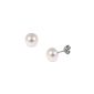Kimura Silver - E11980-15P - Female Ear Earrings - Silver 925/1000 Gr 0.28 - Freshwater Pearl (Jewelry)