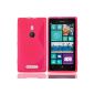 Nokia lumia 925 Bingsale Shell Case Hot Pink S-line Silicone Gel Case (Electronics)