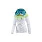Maui Wowie fleece jacket ladies white / lime, S (Textiles)