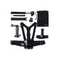 XCSOURCE® chest harness + fixing bandage on head + Manfrotto tripod adapter for GoPro Hero 3 + 4 3 2 1 OS014 (Electronics)