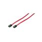 CS0009 LogiLink SATA Cable with latch male / male 0.30m Red (Accessory)