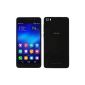 5.0 inch Smartphone Unlocked HUAWEI Honor 6 4G LTE Hisilicon Octa Core 3GB 16GB FHD screen (1920 * 1080) 13.0 MP rear camera 3100mAh battery, French available - Black (Electronics)