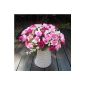 SOLEDI Flower Bouquet Artificial Silk and Plastic (pink) (Kitchen)