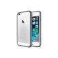 Spigen [Ultra Series Hybrid] [Gunmetal] AIR CUSHION Technology in corners - Bumper with back shell transparent - Packaging ECOLOGICAL - Bumper Case for iPhone 6 More (2014) - Gunmetal (SGP10896) (Accessory)