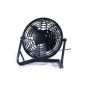 Beco 1 USB table fan, 16.4 x 11.0 x 16.5 cm, with adjustable On and Off switch, 3-stage, 360 degrees rotation, 611.30 (tool)