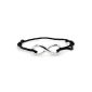 Silver Infinity Adjustable Rope End Black (5 