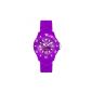 Ice Watch - CS.PE.UP10 - Classic Solid - Mixed Watch - Quartz Analog - Dial Purple - Plastic Strap Purple - Medium Model (Watch)