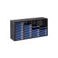 Hama Audio-shelf storage cabinet painted wood Black For 60 CD discs ejection system (Accessory)