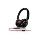 Philips Fidelio Headphones M1BO / 00 Black / Orange with call pickup function and microphone for mobile phone (Electronics)