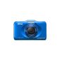 Nikon Coolpix S31 Digital Camera (10 Megapixel, 3x opt. Zoom, 6.9 cm (2.7 inch) LCD screen, up to 5m waterproof) azure (Electronics)