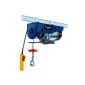Einhell BT-EH 600 cable winch, max.  600 Kg, max.  11.5 m height, 12 m cable (tool)