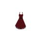 Pretty Kitty Fashion - Dress - Black and Red Dots.  up to size 54 (Clothing)