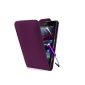Supergets clamshell case for Sony Xperia Z1 with screen protector and capacitive stylus