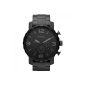 Fossil Men's Watch XL Nate Quartz Chronograph Stainless steel IPB coated JR1401 (clock)