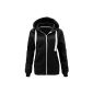 NEW WOMEN expensive ZIP PLAIN TOP ZIPPER sweatshirt hooded sweatshirt COAT hooded jacket 8-14 LADIES PLAIN TOP ZIPPER HOODED ZIP SWEATSHIRT HOODIE JACKET COAT (Clothing)