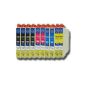 NTT® 10 x piece XL cartridges / ink cartridges compatible with Epson T1811-T1814 Expression Home XP-102;  XP-202;  XP-205;  XP-30;  XP-302;  XP-305;  XP-402;  XP-405;  XP-405WH;  XP-212;  XP-215;  XP-312;  XP-315;  XP-412;  XP-415 (Office supplies & stationery)