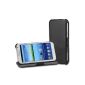 EasyAcc Ultra Slim Samsung Galaxy Note 2 N7100 Leather Case Case Case Leather Case with Stand / stand / presentation function (Black) (Electronics)