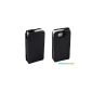 Leather Case Skin Cover Case for LG KP500 KP501 COOKIE BLACK (Electronics)