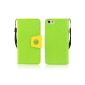 Electro-willow World lanyard magnet Flip Wallet Leather Case Case for Apple iPhone 5C key Silicone Cover Skin Case Cover Mobile Phone Credit ID / Cash wallet protective sleeve shell phone wallet Flipcase (Electronics)