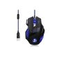 VicTsing® 5500 DPI, 500Hz, USB 7 buttons Wired Gaming Mouse DPI Adjustable 820/1600/2400/3200/5500 for Pro Gamer Player (Electronics)