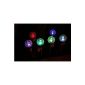 Set of 6 Set LED solar lights solar lamps made of stainless steel made of real glass solar lamp color changing and stainless steel with color changing LEDs, beautiful color accents, ideal as Wegeleuchte, very bright LEDs Premium quality, with practical spike and beautiful color changes