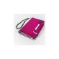 Numia wallet Cover for Samsung Galaxy Note N7000 i9220 with magnetic closure - Pink / White (Electronics)