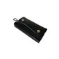 Keychain - Croute Soft leather cowhide - With carabiner - several colors (Luggage)