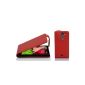 Cadorabo!  PU Leather Pattern Protective Flip Style for LG G2 MINI in red (Electronics)