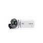 Samsung HMX-F90 HD Camcorder (52x opt. Zoom, 6.9 cm (2.7 inch) LCD, HD-ready) White (Electronics)