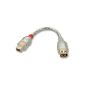 Lindy 30762 adapter cable FireWire 800/400 9 pin male to 6 pin female (Accessory)