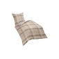Kaeppel G 102238-46D1-VR97 linens New School, microfibre flannel, 1 x 80/80 and 135/200 cm, natural (household goods)
