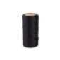 Flat wire coil 260M waxed leather black leather DIY DIY (Kitchen)