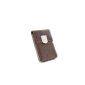 Monumentum business card holders made of leather with magnetic closure, brown, Art. M561 DE (Luggage)