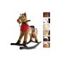Rocking horse with sound effect 74 x 30 x 64 cm - VARIOUS COLORS (Toy)